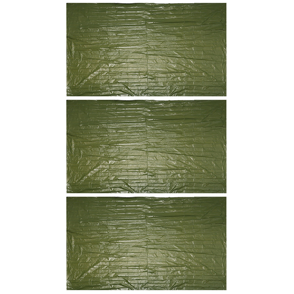 Survival Blanket Reflective - 3-częściowy zestaw koców ratunkowych na zewnątrz